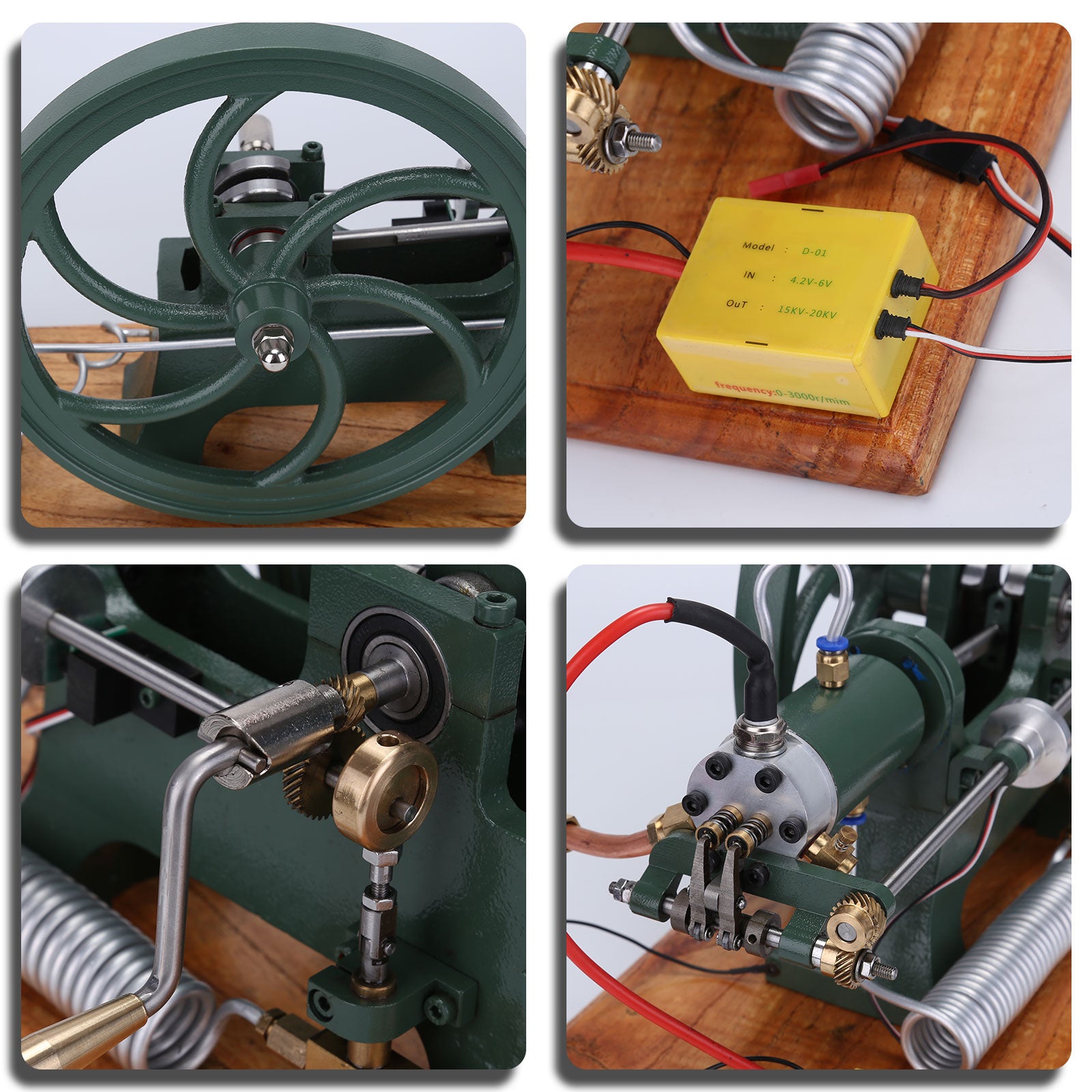 RETROL Vintage Horizontal Mill Engine Stationary Engine Model 4 Stroke Gasoline ICE - Image 10