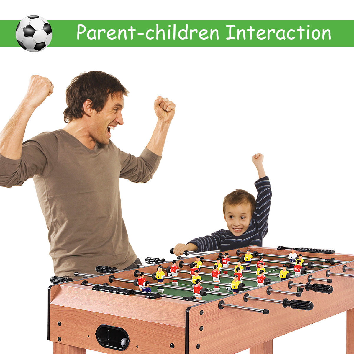 Costway 48'' Foosball Table Competition Game Soccer Arcade Sized Football Sports Indoor - Image 7
