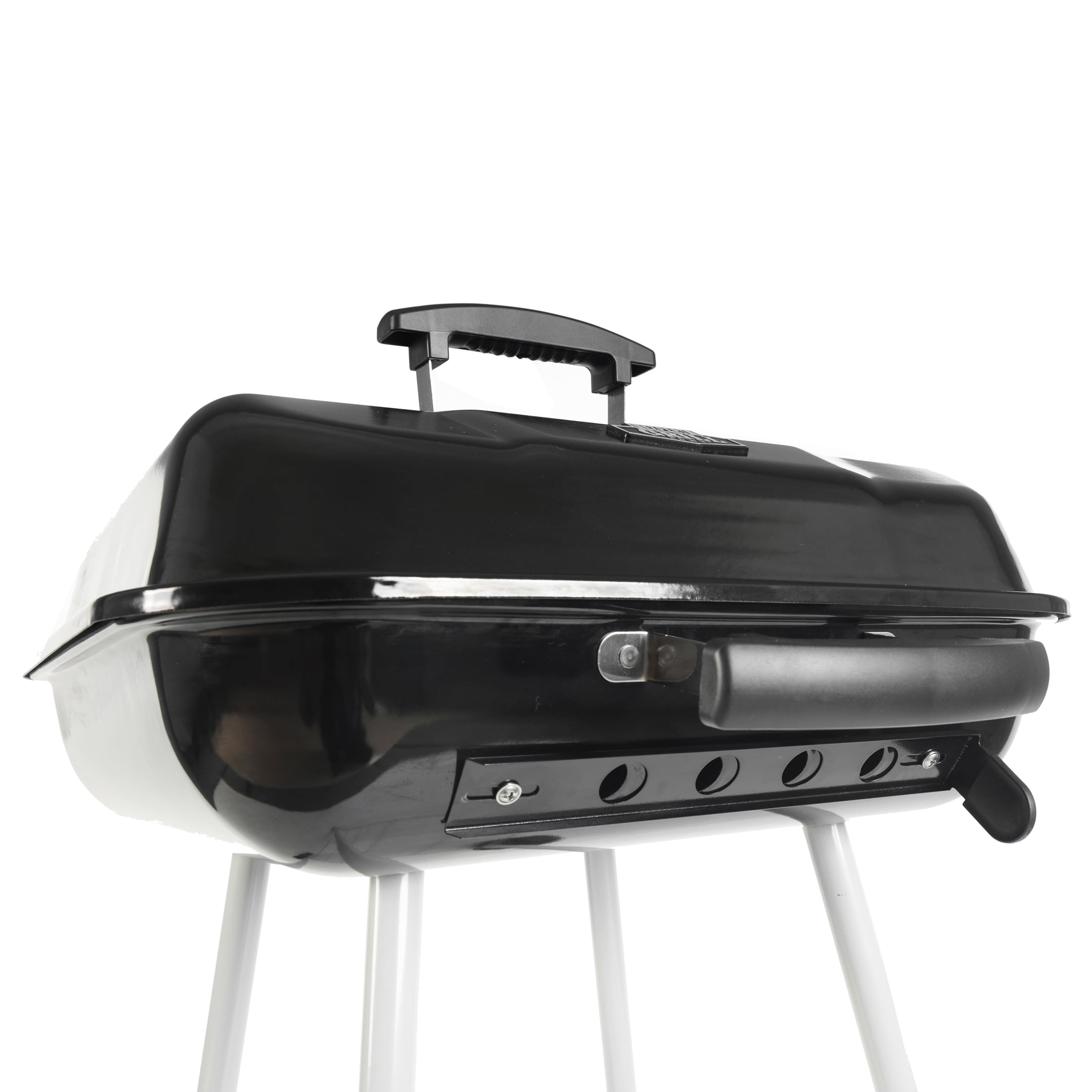 Expert Grill 17.5" Square Charcoal Grill with Wheels, Black - Image 5