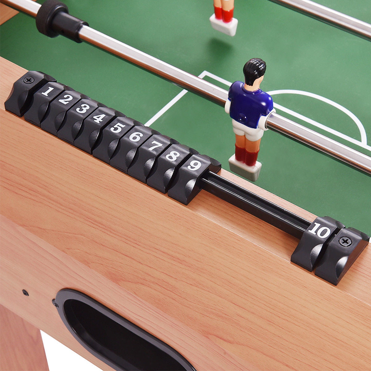 Costway 48'' Foosball Table Competition Game Soccer Arcade Sized Football Sports Indoor - Image 4