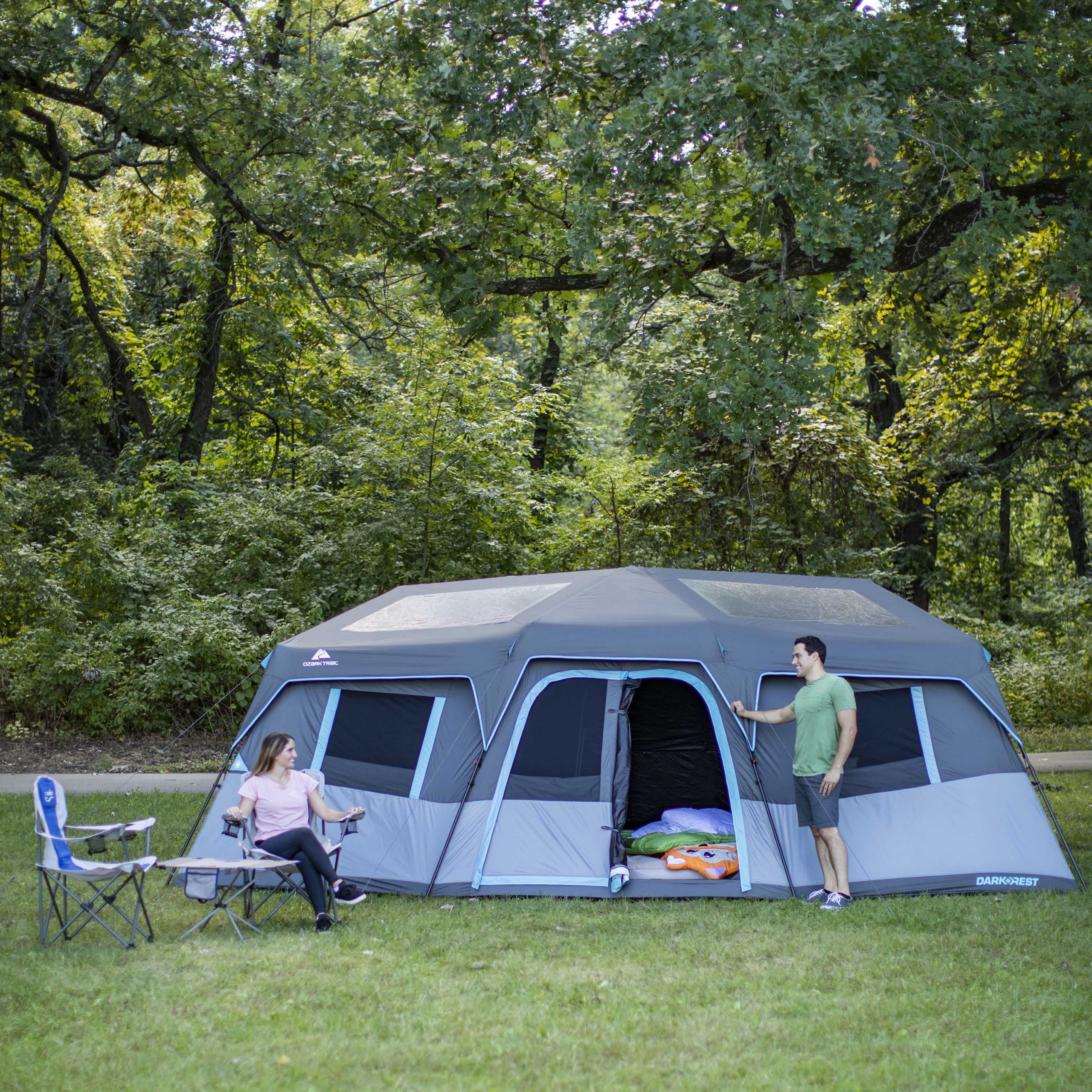 Ozark Trail 20' x 10' Dark Rest Instant Cabin Tent, Sleeps 12, 45.72 lbs - Image 6