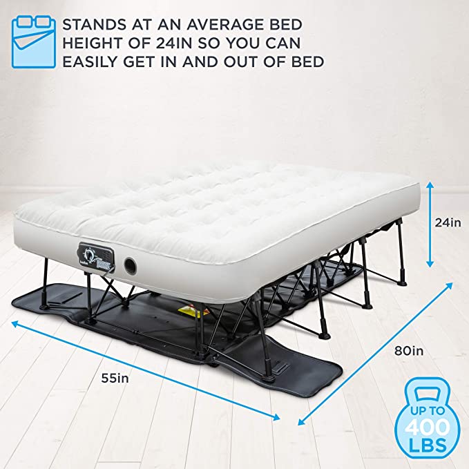 (Special discount) Portable and fast inflating Inflatable bed with support🛏️ - Image 3