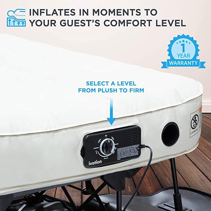 (Special discount) Portable and fast inflating Inflatable bed with support🛏️ - Image 5