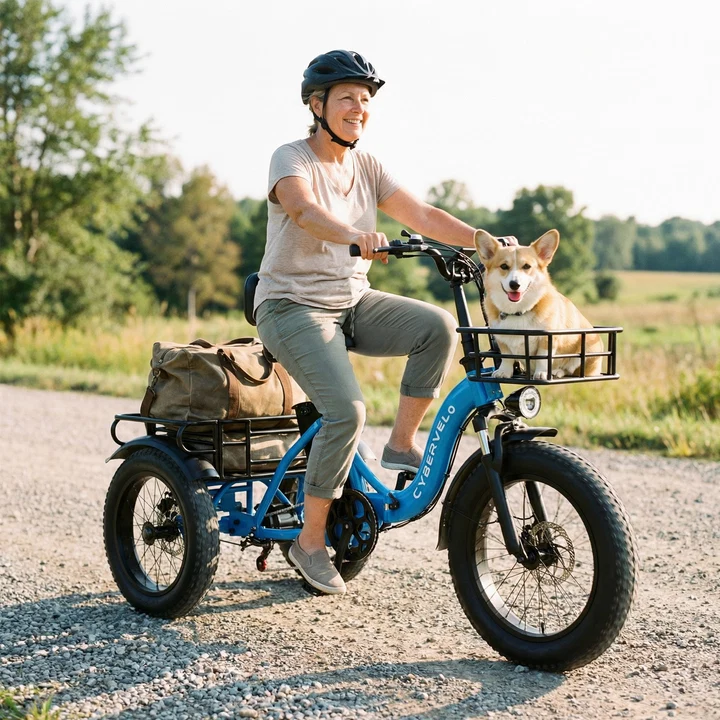 Electric Tricycle for Adults(Removable Battery with Cargo for Women Men) - Image 4