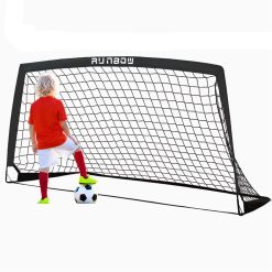 RUNBOW 6x4ft Portable Kids Soccer Goal for Backyard Goals Foldable Soccer Net with