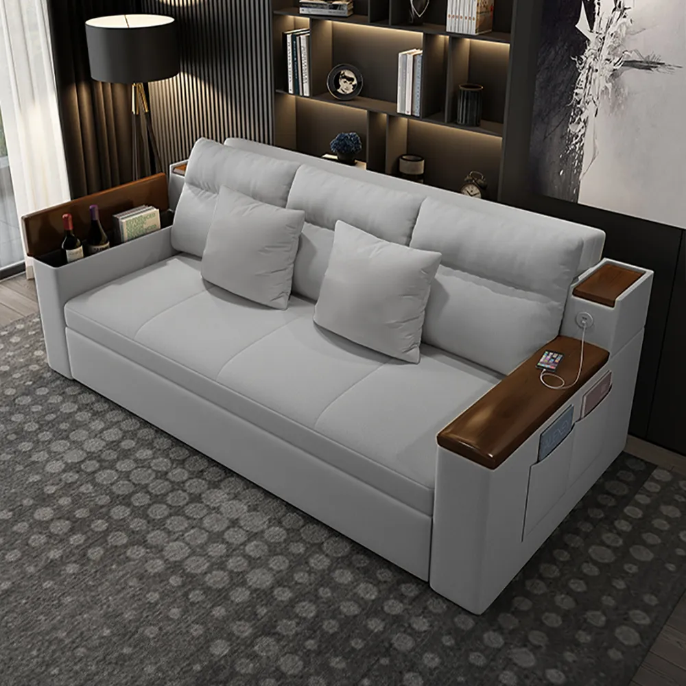 Space-saving Multi-purpose living Room Furniture Modern fabric folding sofa bed - Image 6