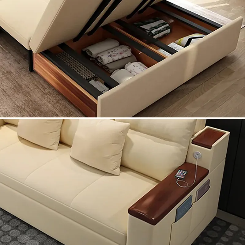 Space-saving Multi-purpose living Room Furniture Modern fabric folding sofa bed - Image 10