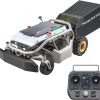 Mowrator S1 Remote Control Lawn Mower 2WD with Leaf Shredding Vacuum For Flat Yards