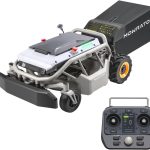Mowrator S1 Remote Control Lawn Mower 2WD with Leaf Shredding Vacuum For Flat Yards