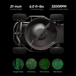 Alternative view of Mowrator S1 Remote Control Lawn Mower 2WD with Leaf Shredding Vacuum For Flat Yards