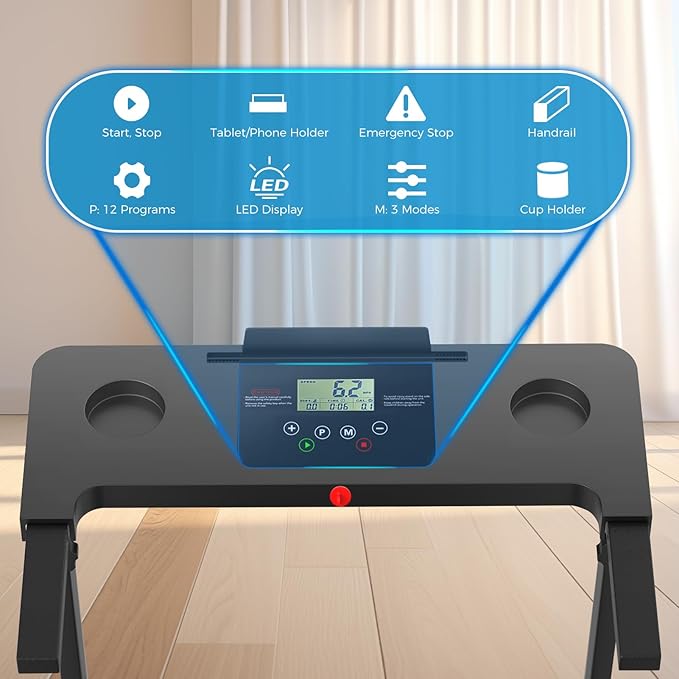 Portable Foldable Treadmills for Home, Small Folding Treadmill for Home - Image 3