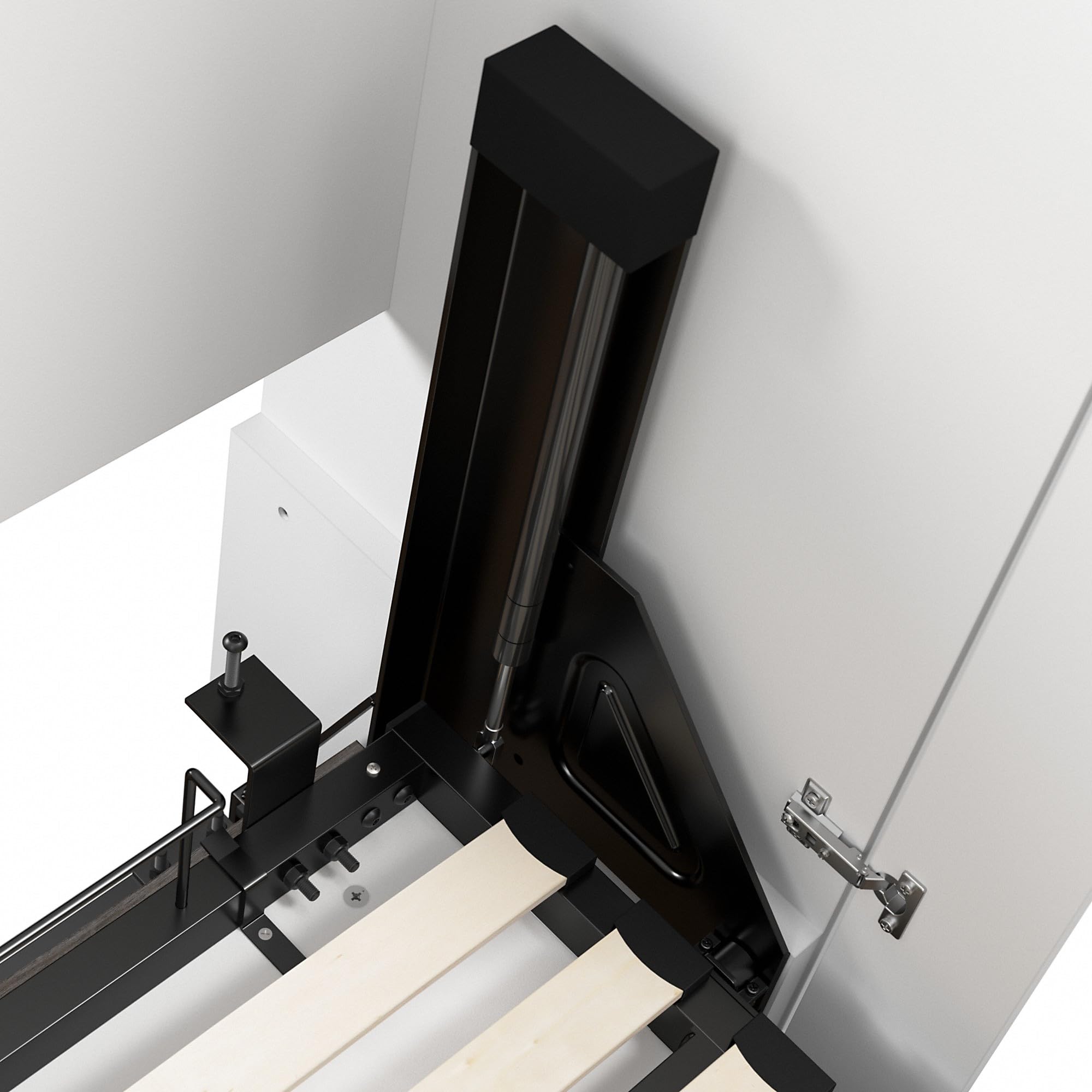 Bestar Orion Queen Murphy Bed with Storage Cabinets - Image 7