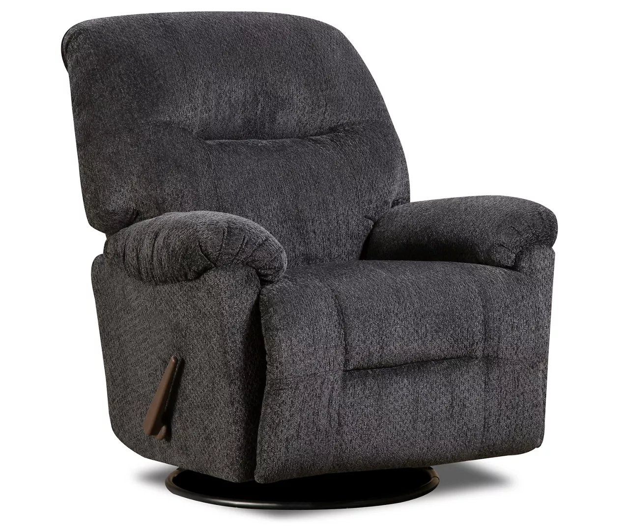 Hudson Slate Swivel Rocker Recliner - Image 3