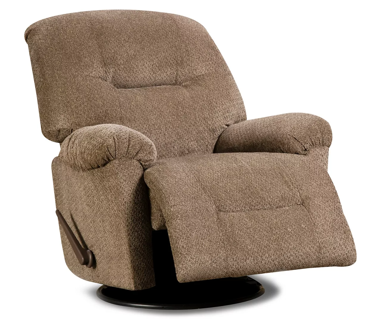 Hudson Chocolate Swivel Rocker Recliner - Image 3