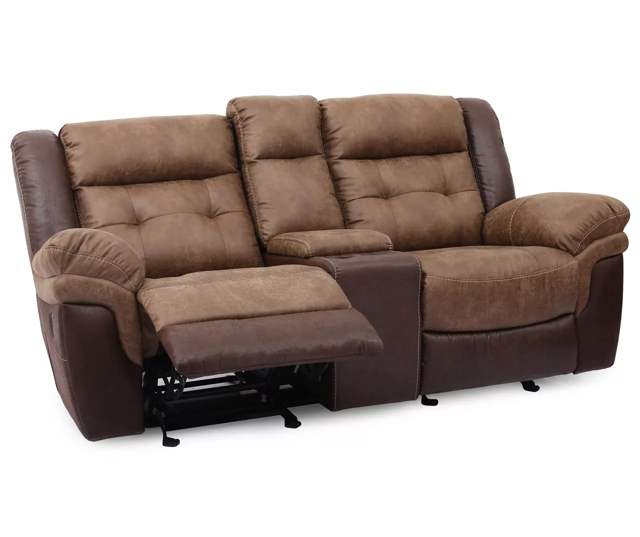 Mesa Brown Reclining Console Loveseat - Image 2