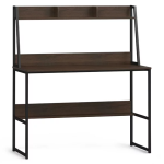 Brown Desk with Hutch