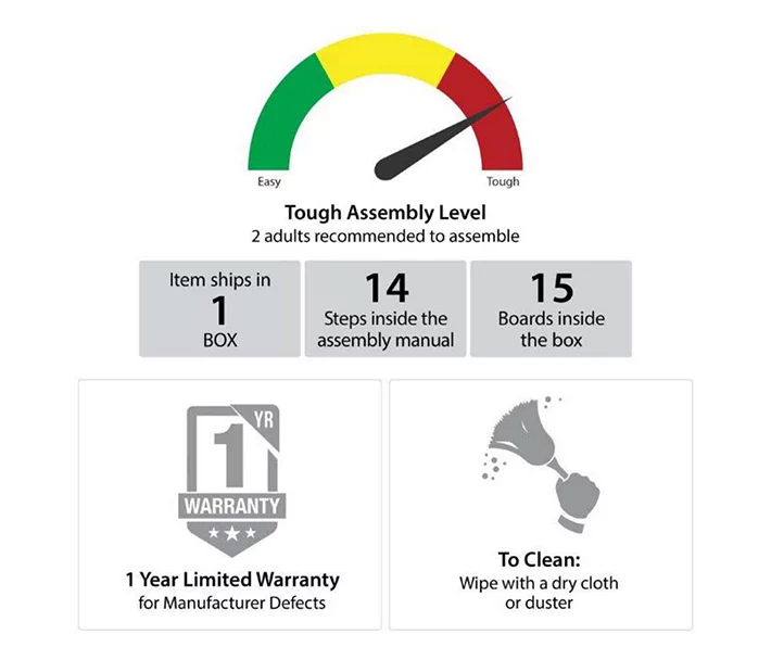 Ivory Oak 3-Door Storage Wardrobe - Image 7