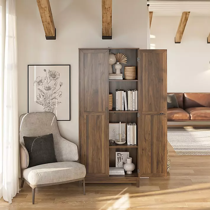 Seven Hills Columbia Walnut 2-Door Storage Cabinet - Image 5