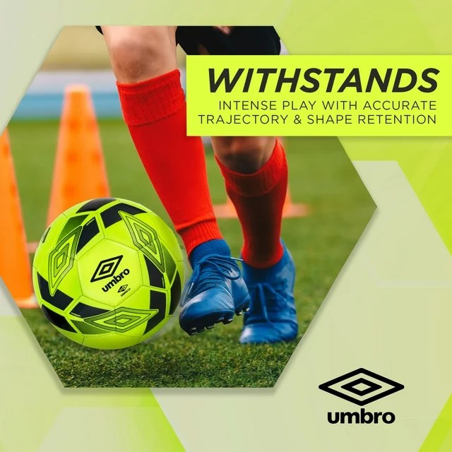 Umbro Ceramica 2.0 Size 5 Youth and Beginner Soccer Ball, Yellow - Image 2