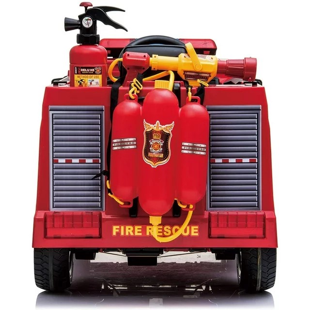 OKVAC 12 V Fire Truck Powered Ride-On with Remote Control - Image 3