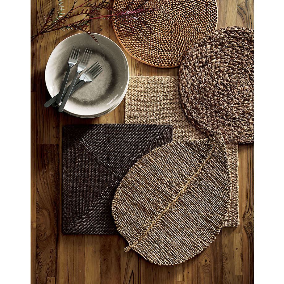 Woven Fiber Leaf Placemat - Image 4