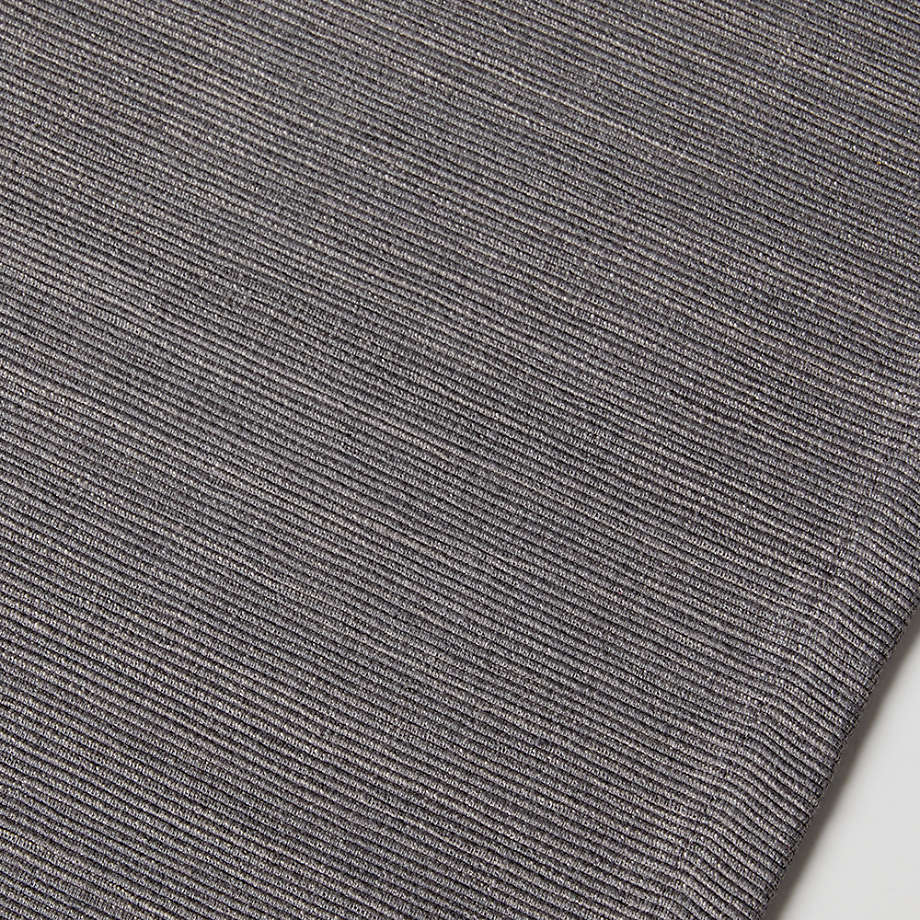 Metal Grey Cotton Table Runner 90" - Image 2