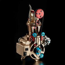 Alternative view of Car Engine Assembly Kit Single-cylinder Engine Build Kit Gift Toy for Collection