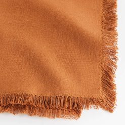 Alternative view of Craft Almond Brown Cotton Fringe Napkin