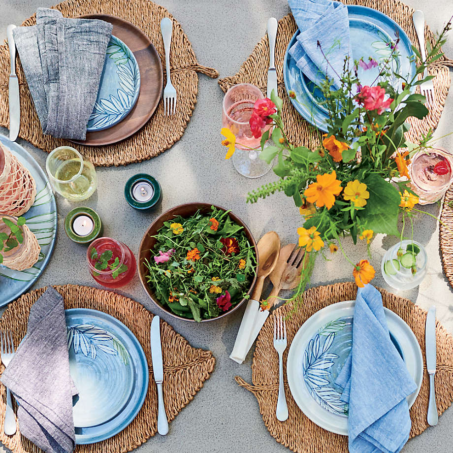 Woven Fiber Leaf Placemat - Image 5