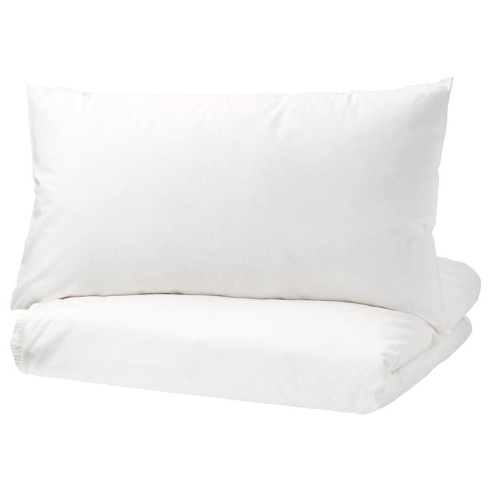 Duvet cover and pillowcase(s), white - Image 2