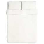 Duvet cover and pillowcase(s), white