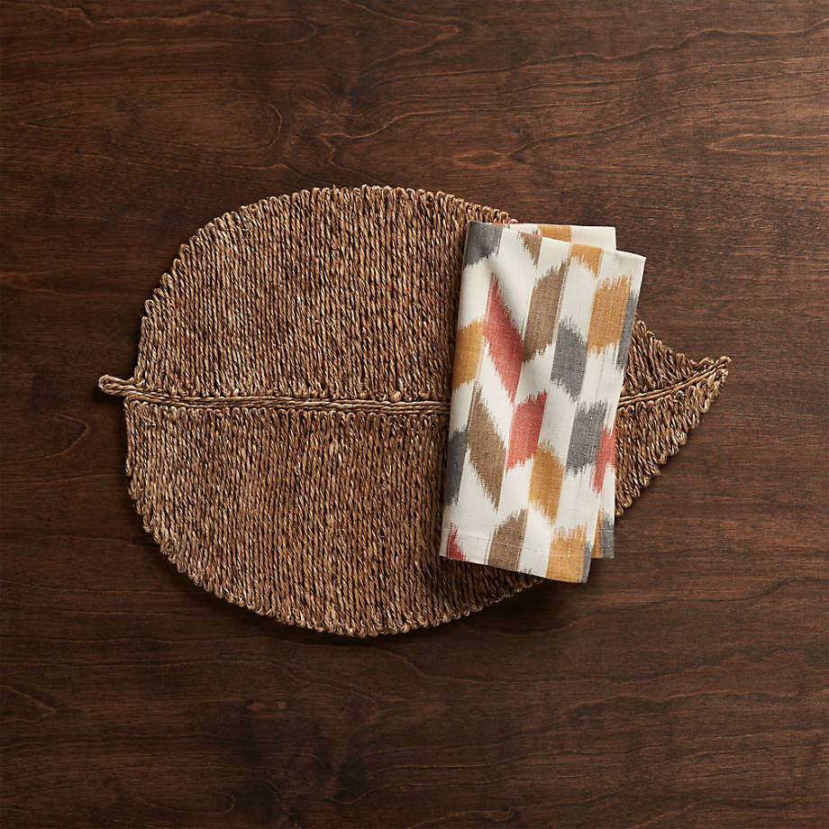 Woven Fiber Leaf Placemat - Image 3