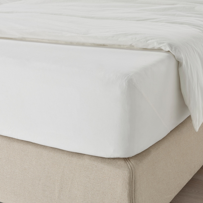Fitted sheet, white - Image 3