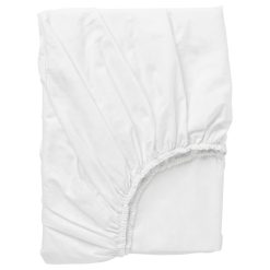 Fitted sheet, white