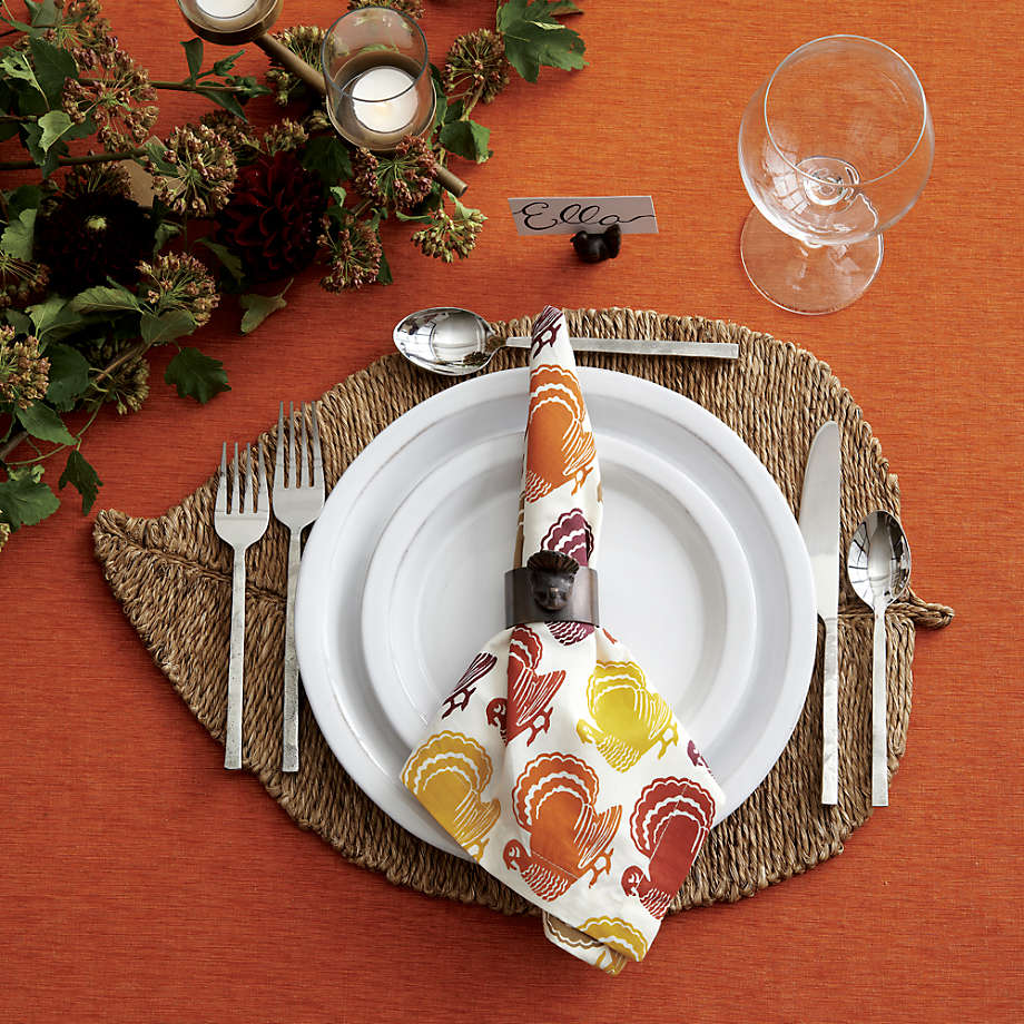 Woven Fiber Leaf Placemat - Image 7