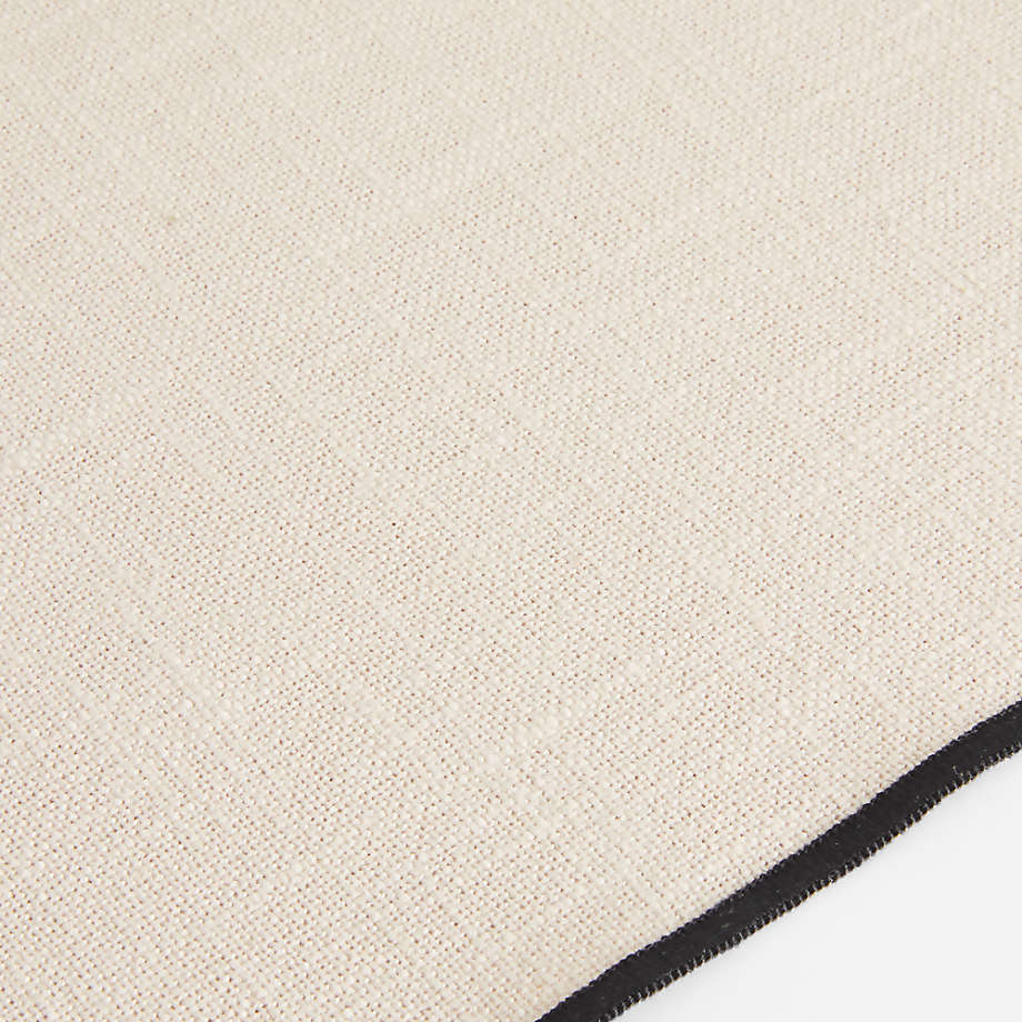 Merrow-Stitch Warm Natural Organic Cotton Placemat - Image 3
