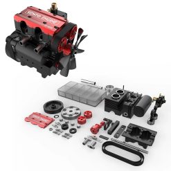 Alternative view of SEMTO ST-NF2 Engine 7cc SOHC Inline 2 Cylinders 4 Stroke Air Cooled Nitro Engine Model Kit - Build Your Own Engine that Works
