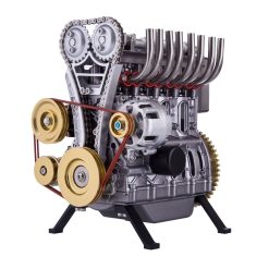 Alternative view of Teching Engine Assembly Kit Full Metal 4 Cylinder Car Engine Building Kit Gift STEM Education Collection