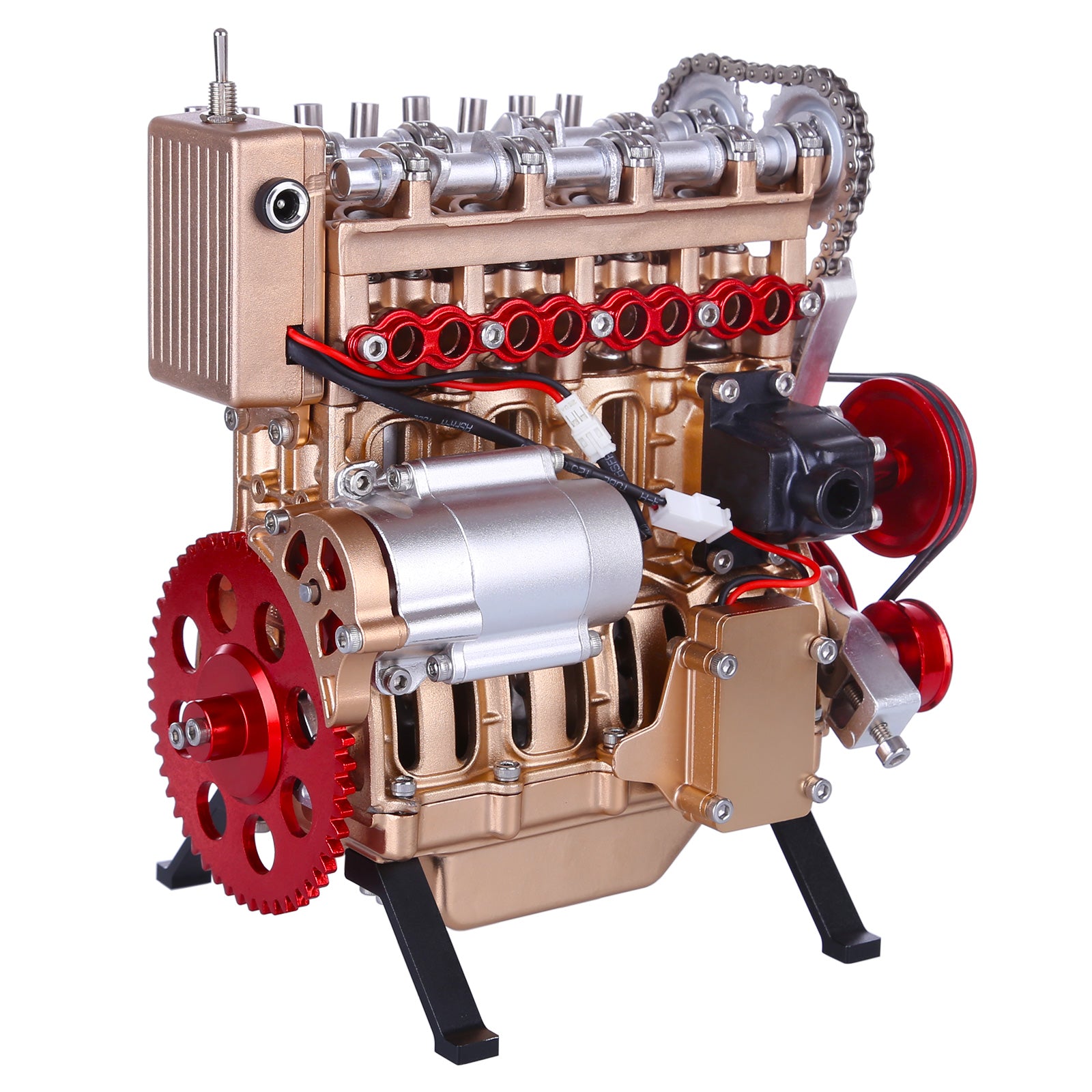 Teching Engine Assembly Kit Full Metal 4 Cylinder Car Engine Building Kit Gift STEM Education Collection - Image 3