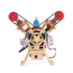 Alternative view of V2 Car Engine Assembly Kit Full Metal VTwin 2 Cylinder Engine Build Kit Gift for Collection
