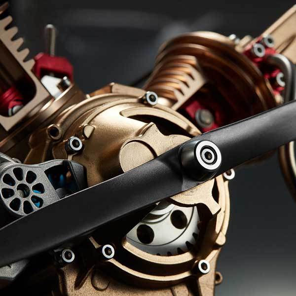V2 Car Engine Assembly Kit Full Metal VTwin 2 Cylinder Engine Build Kit Gift for Collection - Image 5
