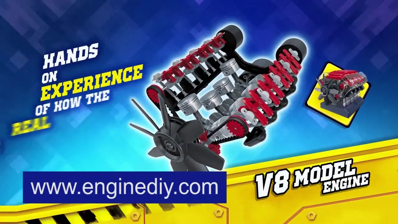 V8 Engine Model Kit - Build Your Own V8 Engine - Image 4