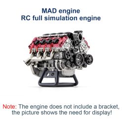 Alternative view of V8 Engine Model Kit that Works - Build Your Own V8 Engine - Paint Your Own V8 Engine -MAD RC V8 Engine for Capra VS4-10 Pro