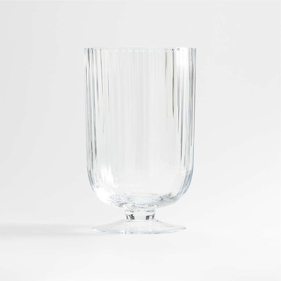 Fluted Glass Hurricane Candle Holder - Image 5