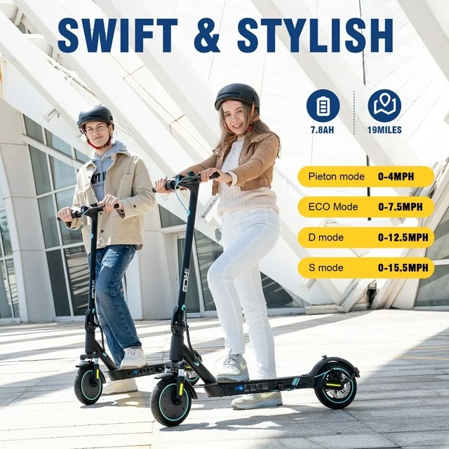 RCB Electric Scooter for Adults, E-Scooter with APP control, 350W Motor, Max Speed 19 mph, electric scooters for adults foldable - Image 3