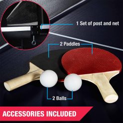 Alternative view of MD Sports Official Size 15 mm 4 Piece Indoor Table Tennis, Accessories Included