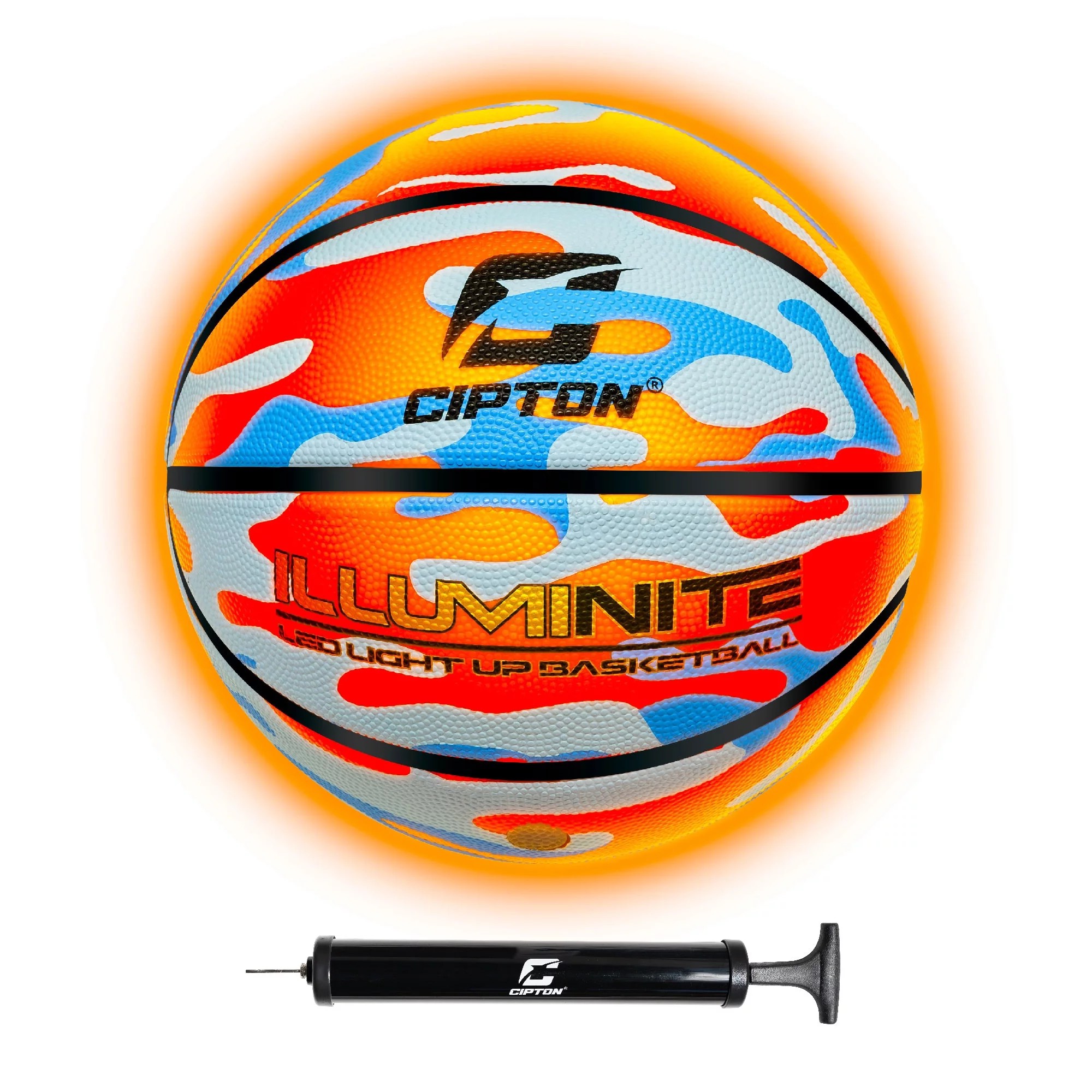 Cipton Basketball Light Up Rubber Basketball Official Size Ball 29.5 Inch - Image 3