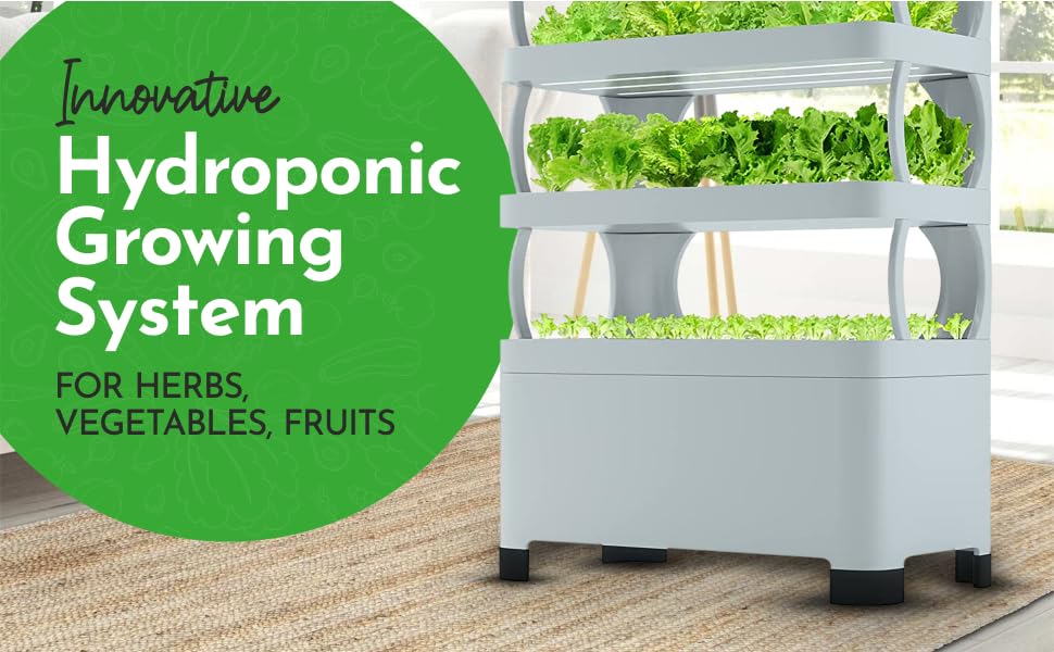 Nutraponics Hydroponics Growing System Lettuce Grow Aeroponics Aquaponics Grow Lights Tower Garden