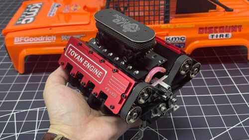 V8 Engine FS-V800 28cc Nitro Engine – Build Your Own V8 Engine – V8 Engine Model Kit That Works - Image 7
