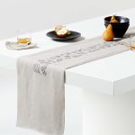 Fall Leaf Embroidered Table Runner 90"